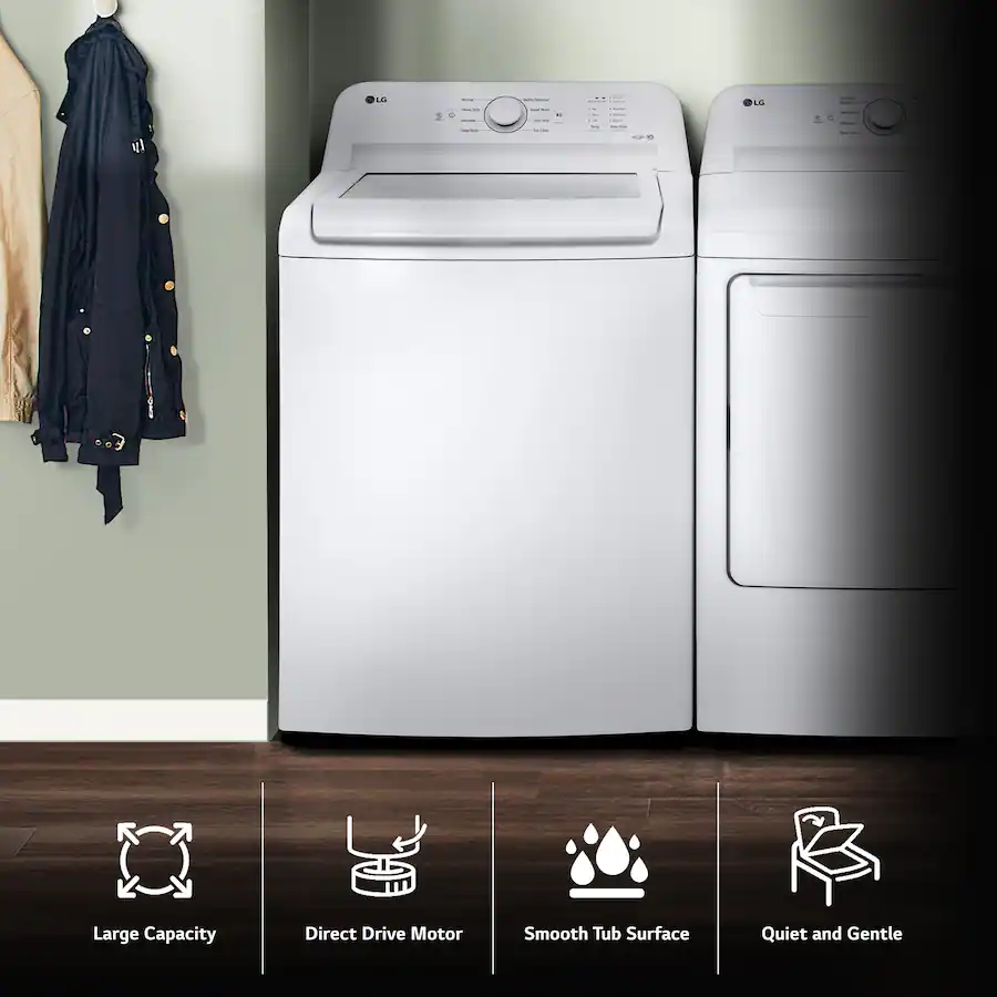 LG WT6105CW 4.1 cu. ft. Top Load Washer with Agitator — image 4